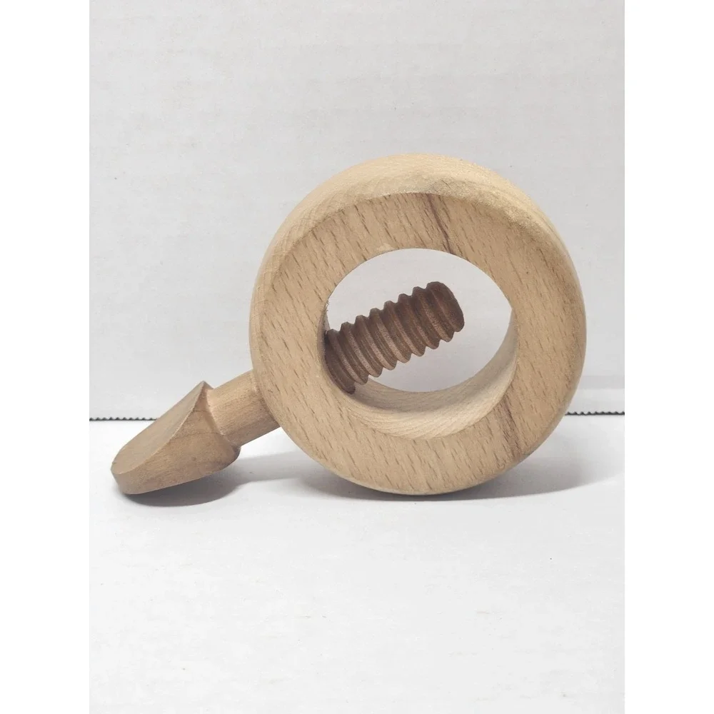 Vintage Danish Mid-Century Modern Kay Bojesen Wooden‎ Screw Nutcracker Barware